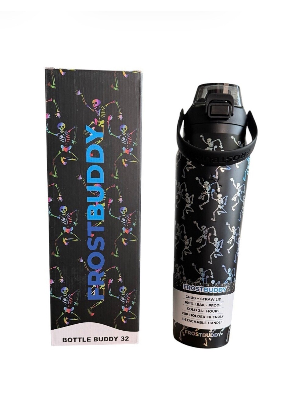 Frost Buddy 32oz Bottle Buddy - Metallic Skeleton (394)